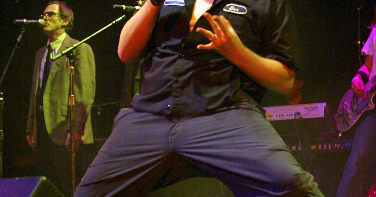 Dan Finnerty of The Dan Band performs at a fundraiser concert benefitting the victims of Hurricane Katrina at Avalon on Sept. 12, 2005, in Los Angeles.
