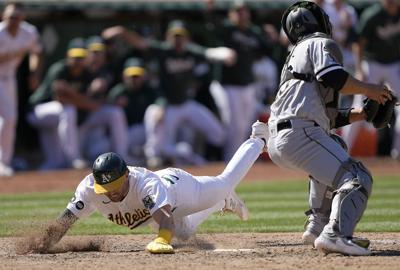A balk, an infield hit and an error doom White Sox in another brutal loss  in Oakland, 7-6 in 10 innings, National Sports