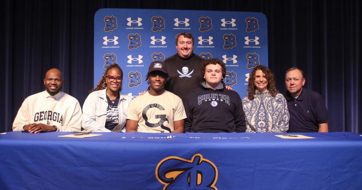 Brunswick High's Aiden Watford, Caleb Butler celebrate signings | Local ...