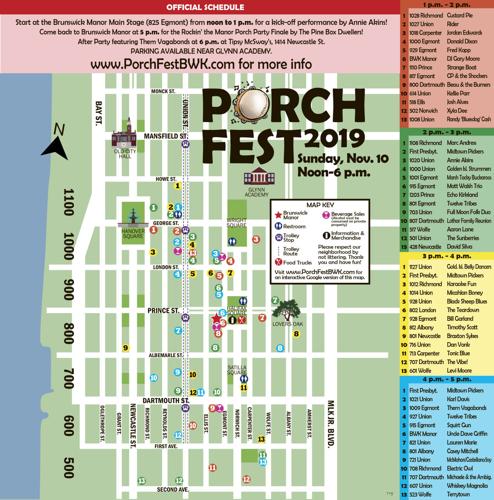 Porch Rocker Map PorchFest set for Sunday | Life | thebrunswicknews.com