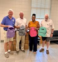 Rotary Club donates book bags