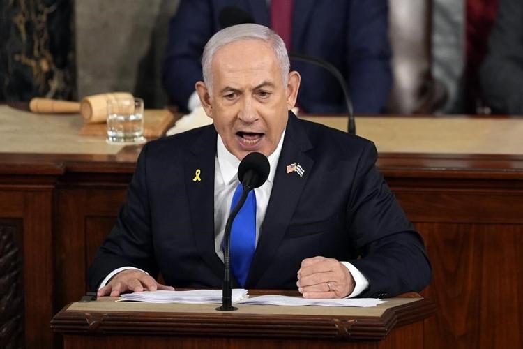 In fiery speech to Congress, Netanyahu vows 'total victory' in Gaza and denounces U.S. protesters