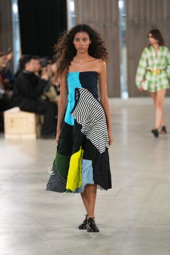 Moschino keeps irony alive on the Milan runway, nearly single-handedly