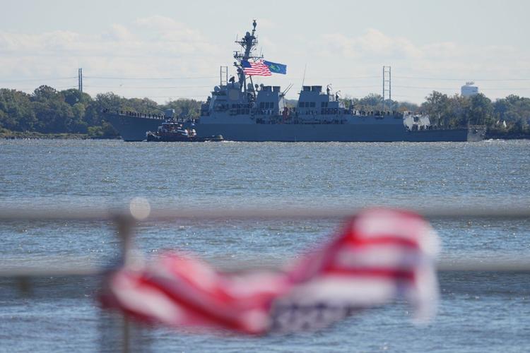Ship parade kicks off events celebrating 250 years of the US Navy and Marine Corps