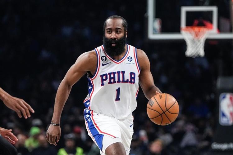 76ers' Harden visits with Michigan State shooting victim