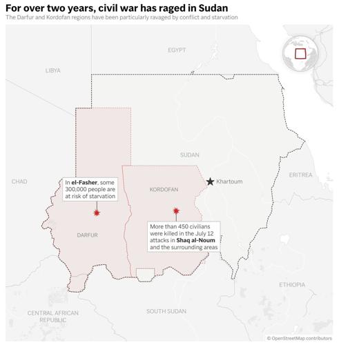 Drone attack destroys trucks carrying UN food to Sudan's famine-hit Darfur region