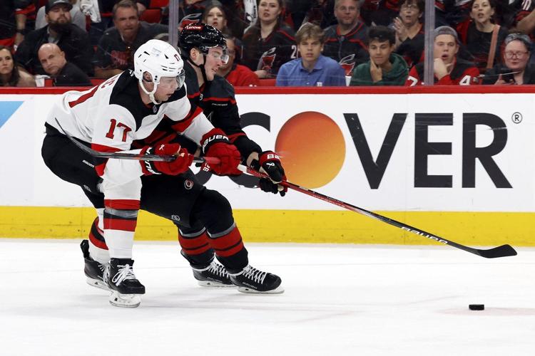 Martinook, Andersen help Hurricanes push past Devils 3-1 for 2-0 lead in playoff series