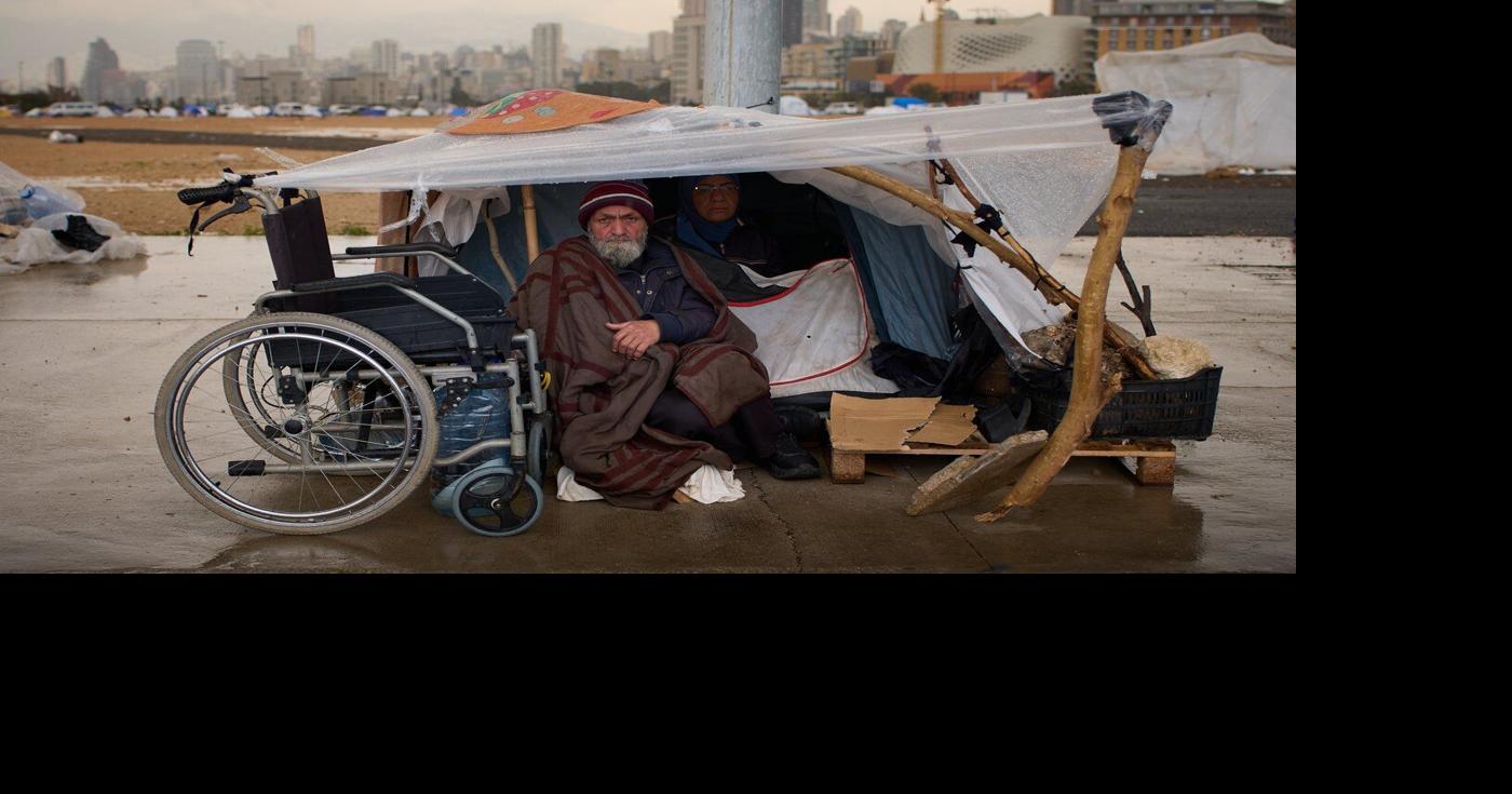 Photos show displaced Lebanese sheltering in Beirut as the war ...