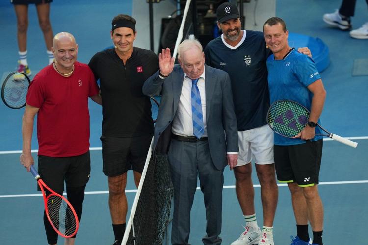 Roger Federer steals the show at Australian Open's first formal opening ceremony