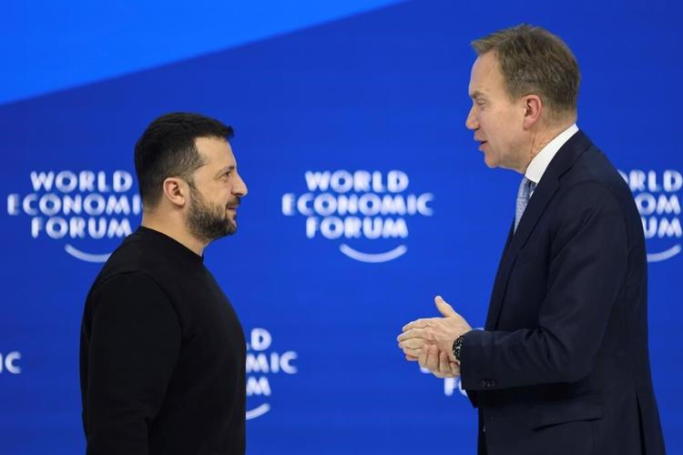 At Davos, Zelenskyy lashes out at Putin and presses allies to boost Ukraine's fight
