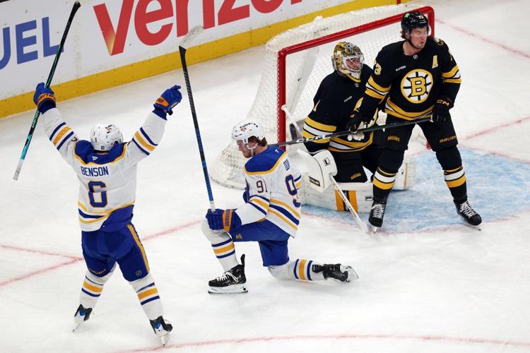 Sabres erupt for 4 goals in first period, win 6-1 to push Bruins to 3-1 hole in series