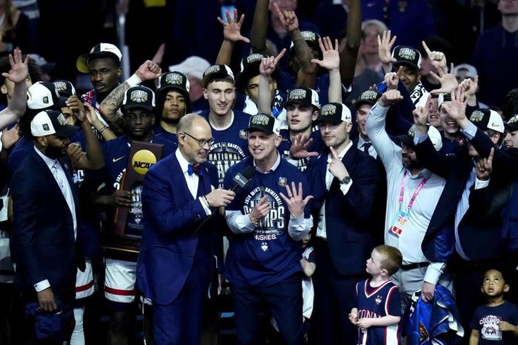 Back to back! UConn fans gather to celebrate another basketball championship