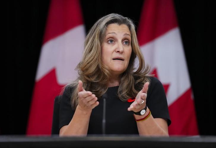 Freeland finds safety in numbers on digital sales tax