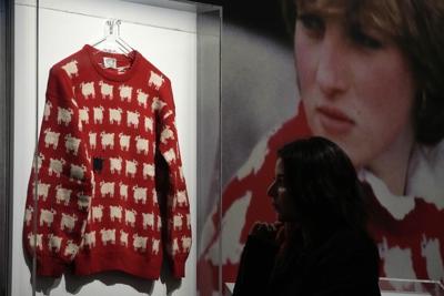 Princess Diana’s iconic sheep sweater could fetch at least $50,000 at auction