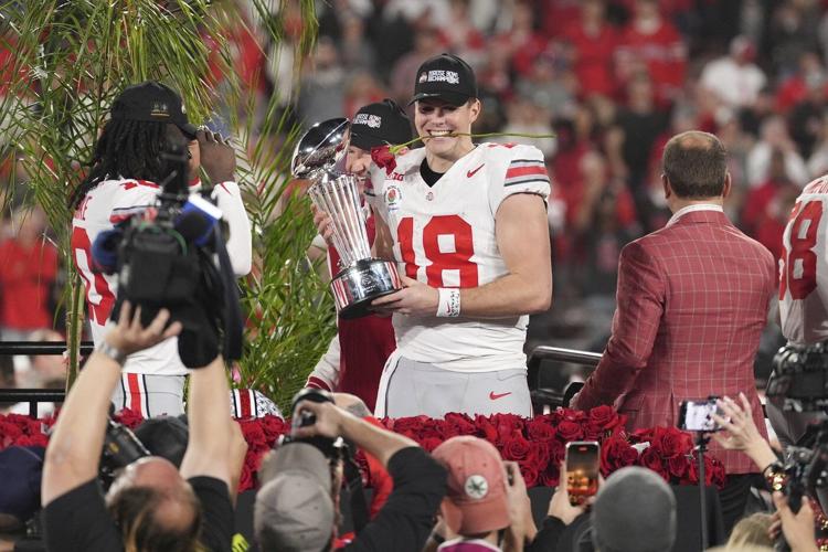 No. 6 Ohio State routs top-ranked Oregon 41-21 in the Rose Bowl, advances to CFP semifinals
