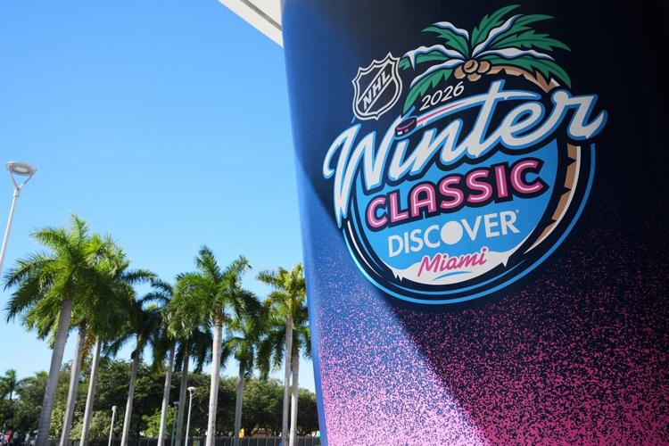 Outdoor hockey. In Miami. It's finally going to happen on Friday, when Panthers play Rangers