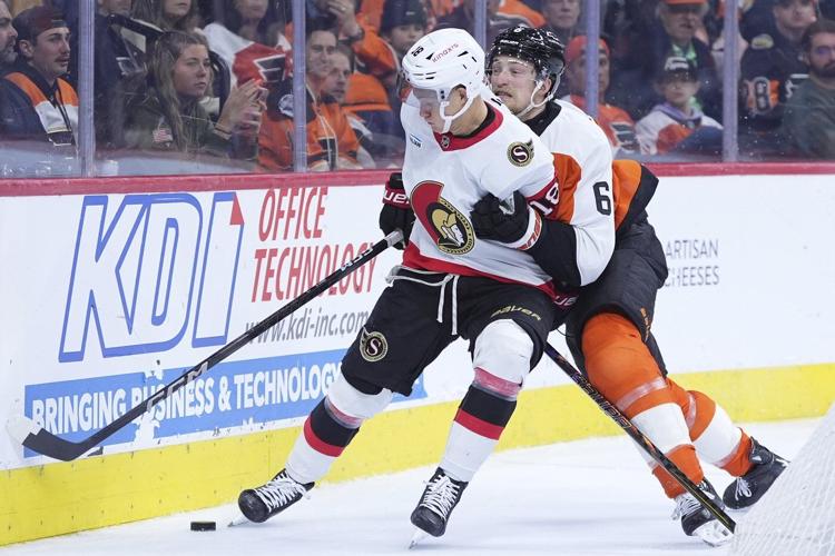 Tkachuk, Amadio pace Senators in 5-2 win over Flyers