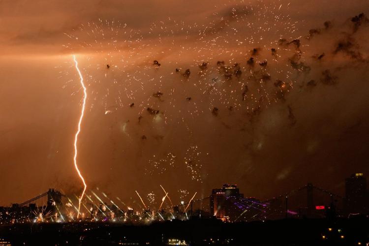 Despite stormy weather, America marks 250 years of independence, in photos