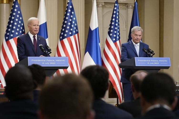 Biden proclaims NATO alliance 'more united than ever' as he celebrates newest member Finland