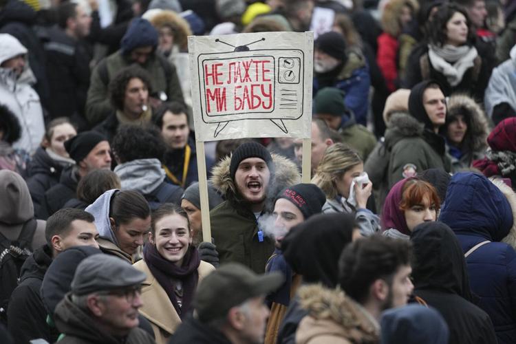 Key motorway in Serbian capital blocked during student-led protest over train station crash