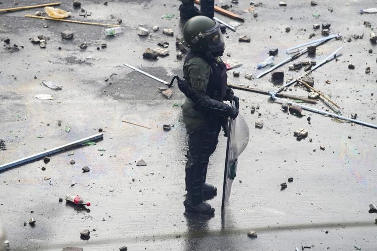 Argentine riot police disperse protesters with water cannons and tear gas ahead of key Senate vote