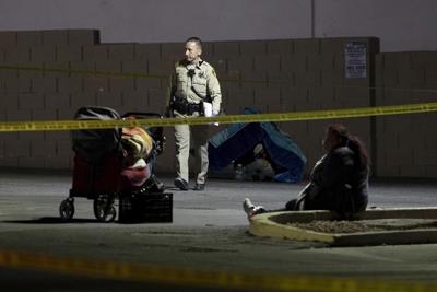 Las Vegas police search for suspect after 5 homeless people are shot, killing 1
