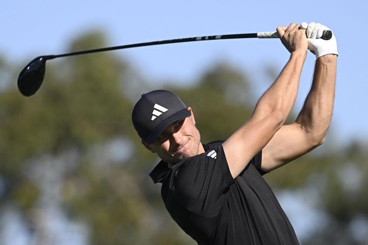 Ludvig Aberg, Lanto Griffin share lead after fierce coastal wind interrupts Farmers Insurance Open