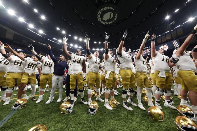 Freeman and Notre Dame handle 'tough moments' and oust Georgia from CFP with 23-10 win in Sugar Bowl