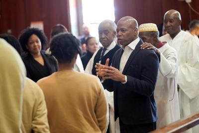New York City's mayor gets baptized in jail by Rev. Al Sharpton on Good Friday