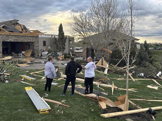 Midwest tornadoes flatten homes in Nebraska suburbs and leave trails of damage in Iowa