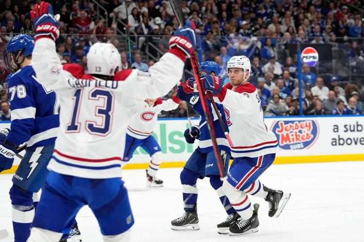 Slafkovsky the hat-trick hero as Canadiens take Game 1 in Tampa: ‘Won us the game’