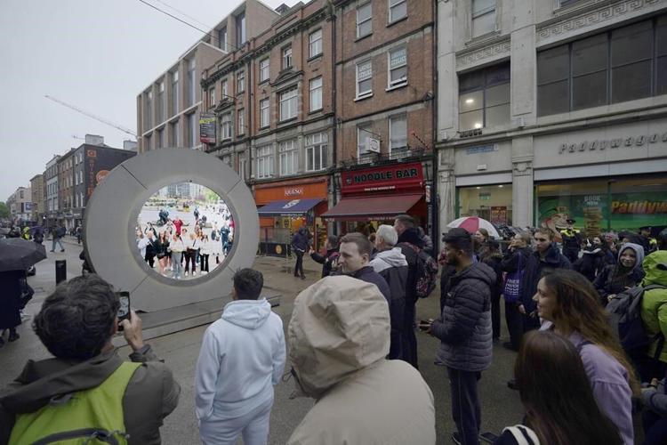 Sidewalk video ‘Portal’ linking New York, Dublin by livestream temporarily paused after lewd antics