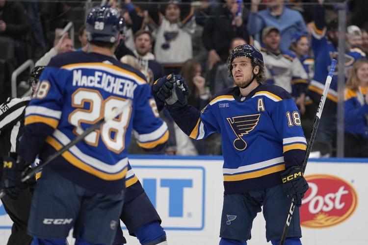 Robert Thomas scores twice, Blues beat Senators 4-2 to end losing streak at 4 games