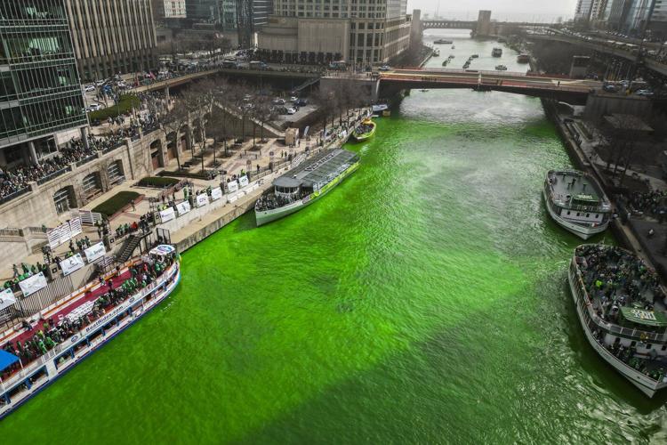Chicago dyes its river bright green as it opens St. Patrick's Day celebrations