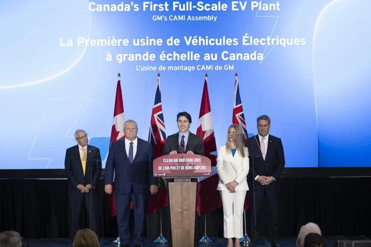 Trudeau, Ford mark opening of Canada's first full-scale electric vehicle plant