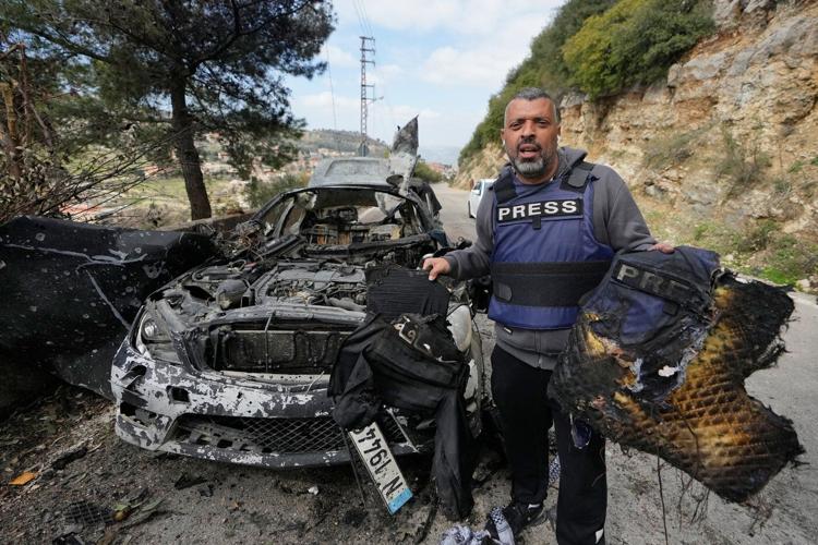 Israeli airstrike in southern Lebanon kills 3 journalists covering the war