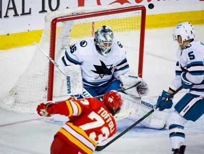 Zadorov hat trick lifts Calgary Flames to season-ending win over San Jose Sharks