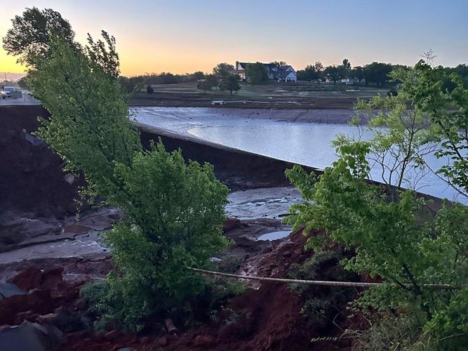 Heavy rainfall sets records and washes out roadway in rural Oklahoma