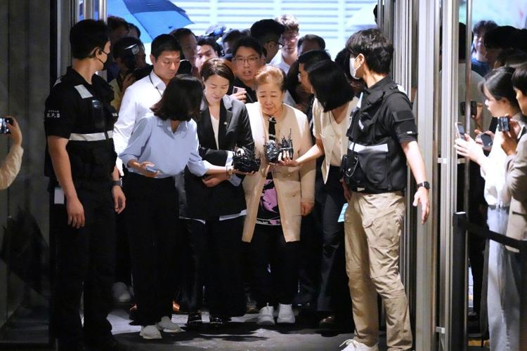 South Korea's Unification Church leader appears in probe into alleged bribery of ex-first lady