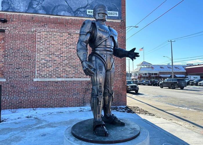 Detroit's own crime-fighter RoboCop finally stands guard in Motor City