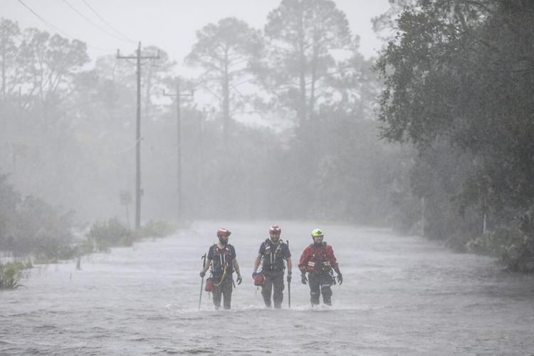 Tropical Storm Idalia leaves shredded homes, roads blocked with powerlines in Florida and Georgia