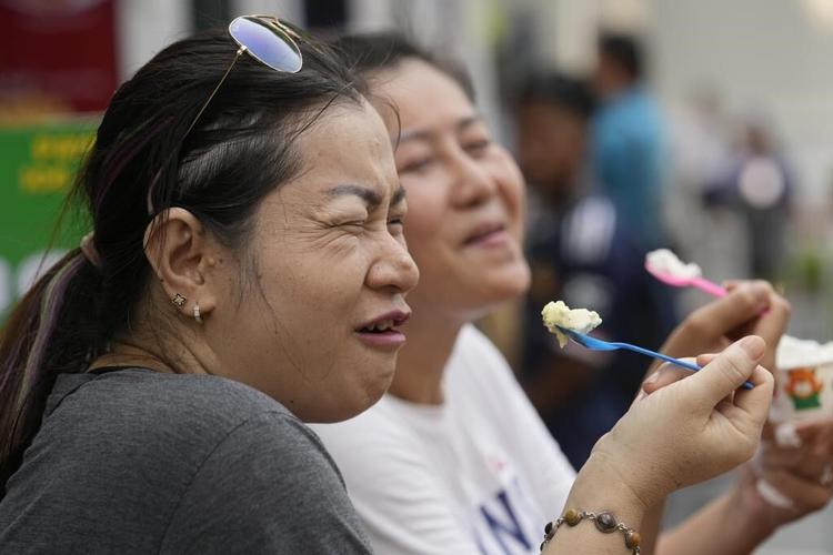Water guns are in full blast to mark Thai New Year festivities despite worries about heat wave
