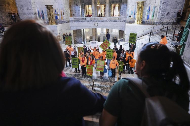 Washington lawmakers pass rent-control bill, approve unemployment for striking workers