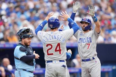 Morel's late RBI double lifts Cubs over Blue Jays 5-4 as Toronto honours Bautista