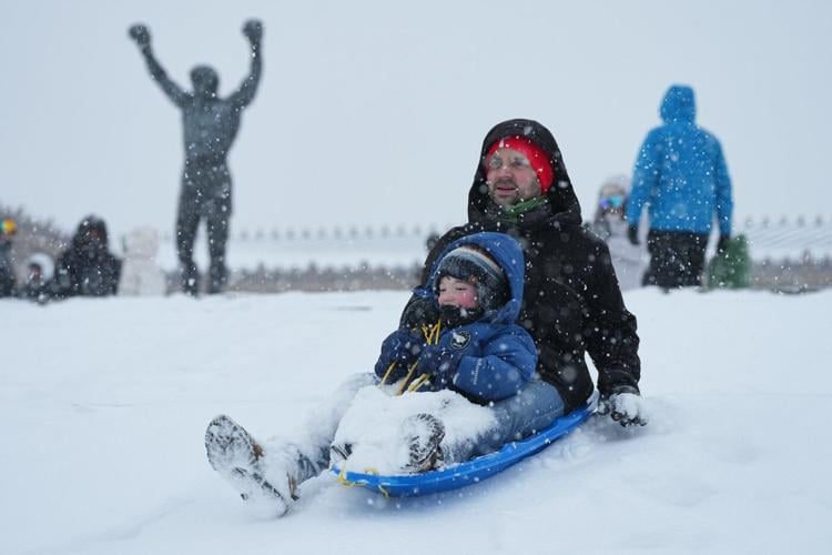Winter storm across the US in photos