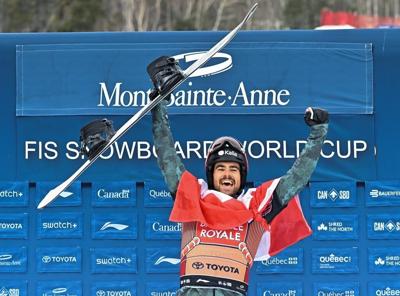 Canada's Eliot Grondin strikes World Cup gold in snowboard cross