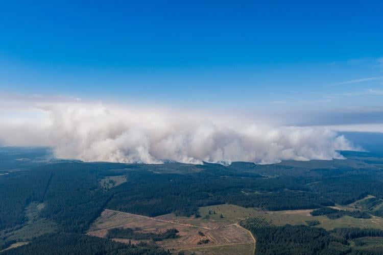 Firefighters battle a massive Belgian wildfire, forcing hundreds to evacuate