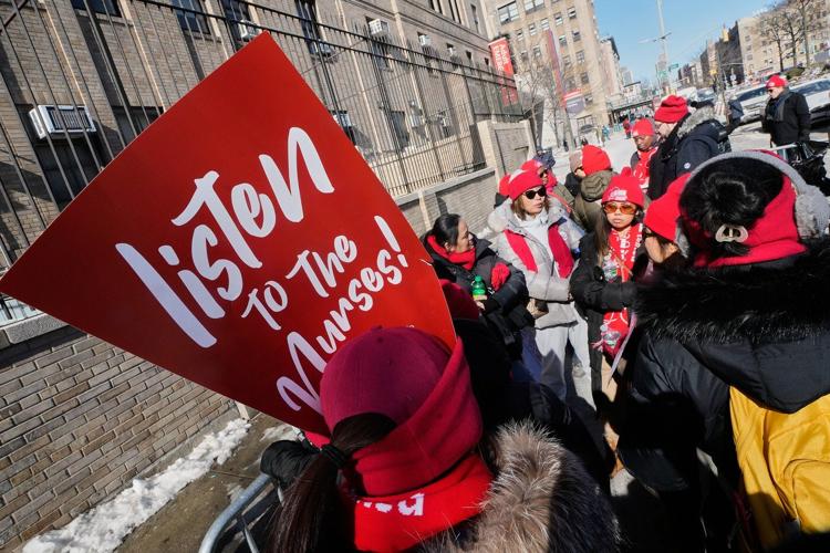 Striking nurses at Mount Sinai approve new contract but ones at NewYork Presbyterian reject deal