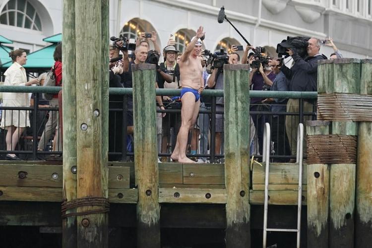 Hudson River swimmer completes 315-mile trek, conquering fatigue, choppy water, rocks and pollution