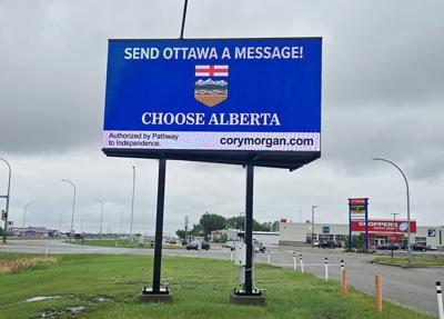 'Turned into a symbol': Taber billboard focal point for Alberta separatist rally